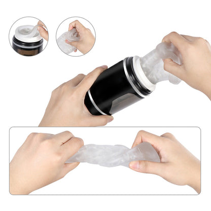 Juicy Lamour Gia Cup Thrusting Rotating Moaning Masturbator with Suction Mount