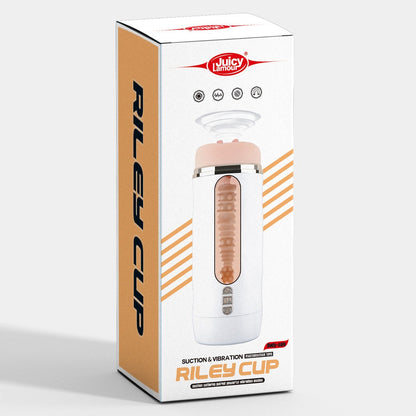 Juicy Lamour Riley Cup Suction & Vibration Realistic Vaginal Masturbator