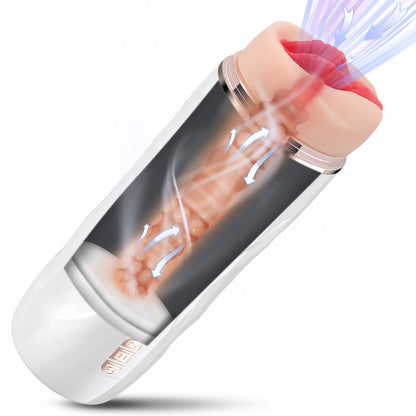 Juicy Lamour Riley Cup Suction & Vibration Realistic Vaginal Masturbator