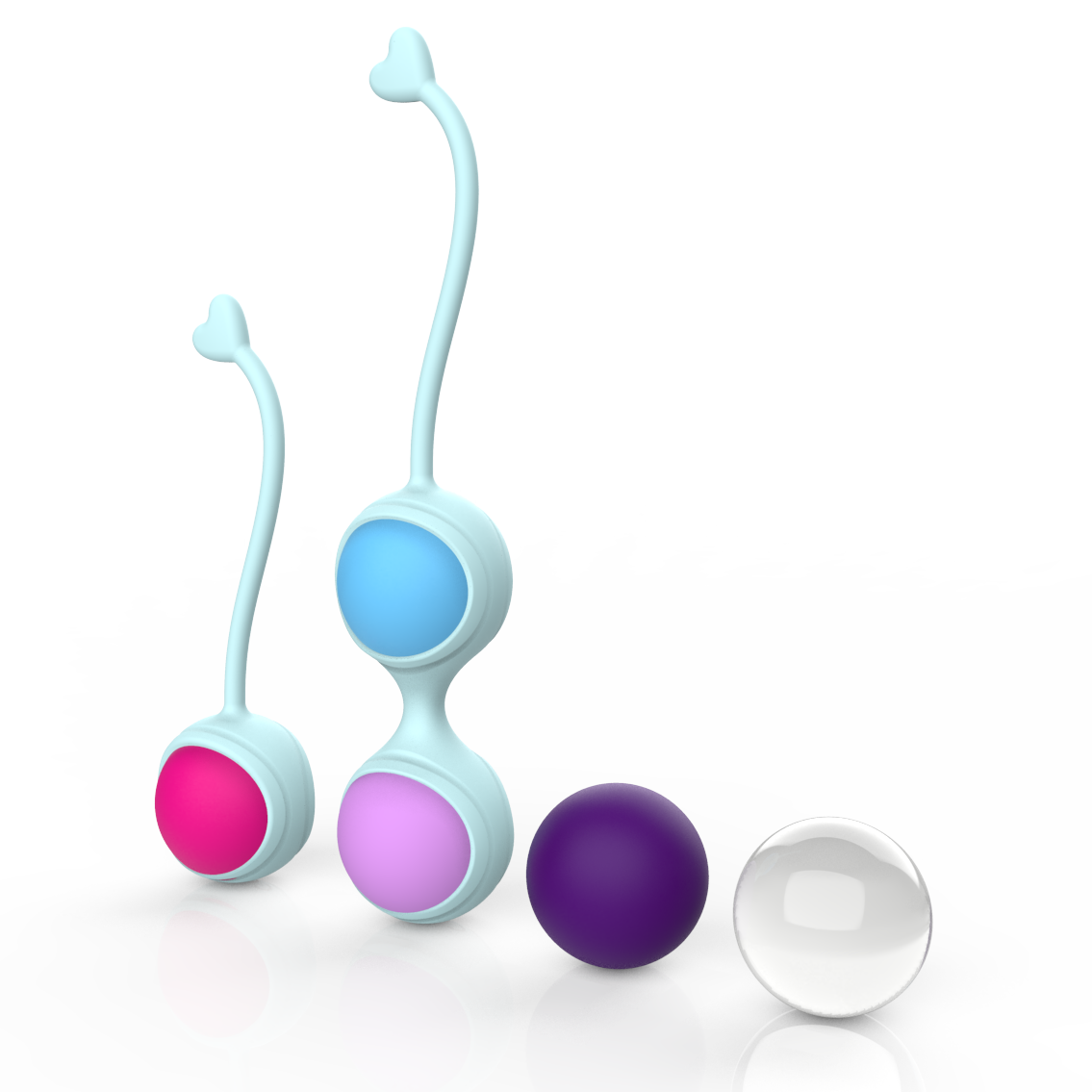 y.Love Lorinda-Fit Interchangeable Weighted Mixed Kegel Ball Training Set