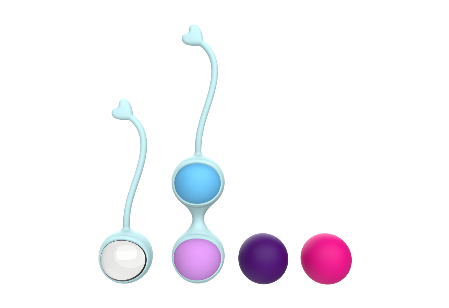 y.Love Lorinda-Fit Interchangeable Weighted Mixed Kegel Ball Training Set