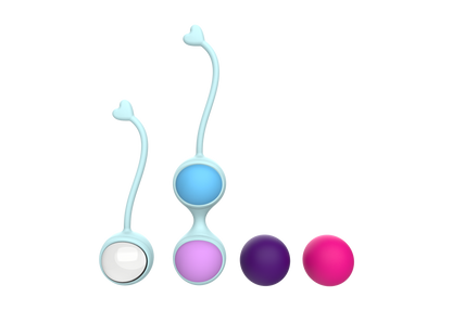 y.Love Lorinda-Fit Interchangeable Weighted Mixed Kegel Ball Training Set
