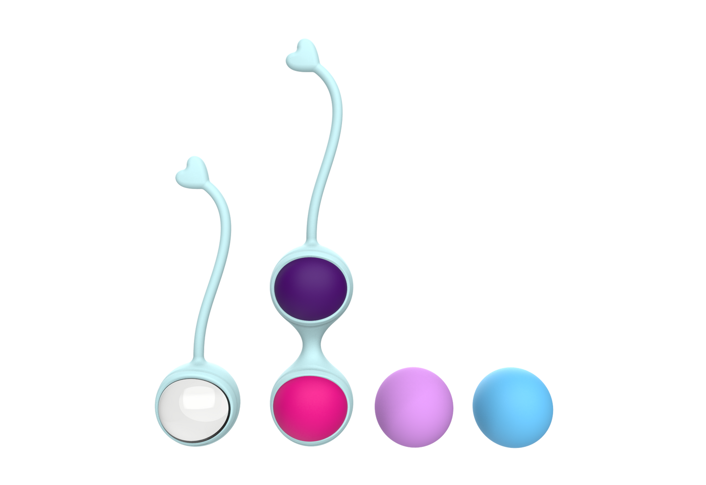 y.Love Lorinda-Fit Interchangeable Weighted Mixed Kegel Ball Training Set
