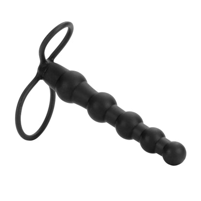 CalExotics Silicone Love Rider Beaded Dual Penetrator Cock Ring