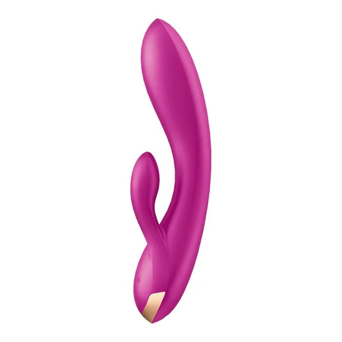 Satisfyer Rechargeable Double Flex Rabbit Vibrator with App Control - Violet