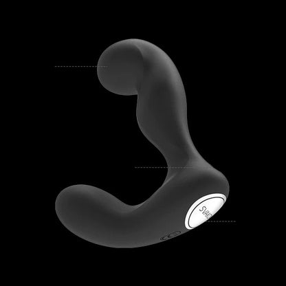 Svakom Iker Rechargeable Prostate &amp; Perineum Massager with App Control - Black