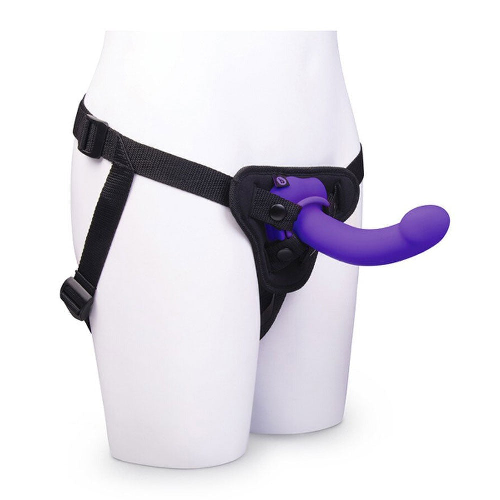 b-Vibe Vibrating 6.5" Curved Strap-On Kit