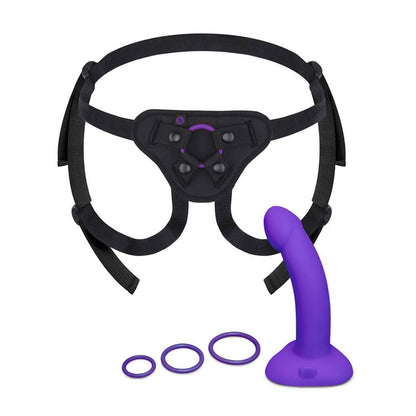 b-Vibe Vibrating 6.5" Curved Strap-On Kit