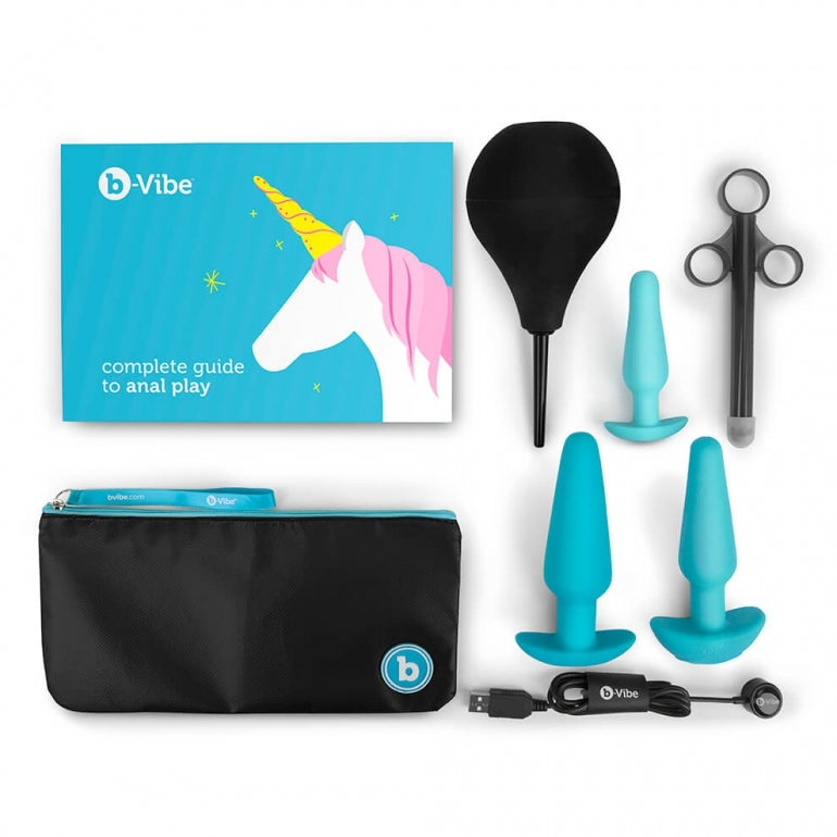 b-Vibe Anal Training &amp; Education Set 7pc - Teal