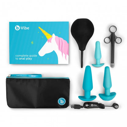 b-Vibe Anal Training &amp; Education Set 7pc - Teal