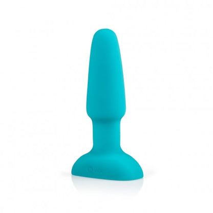 b-Vibe Rechargeable Rimming Butt Plug with Remote - Teal