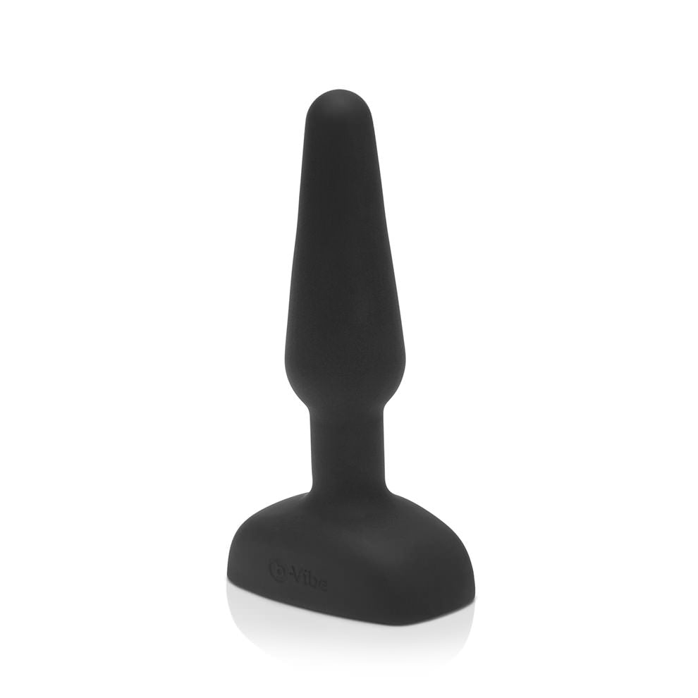 b-Vibe Trio Rechargeable Butt Plug with Remote - Black