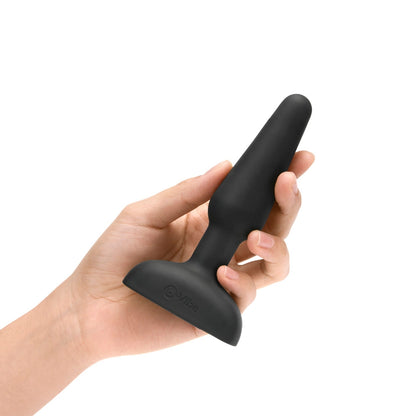 b-Vibe Trio Rechargeable Butt Plug with Remote - Black