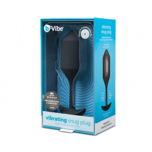 b-Vibe Rechargeable Vibrating 4 Snug Plug - Black