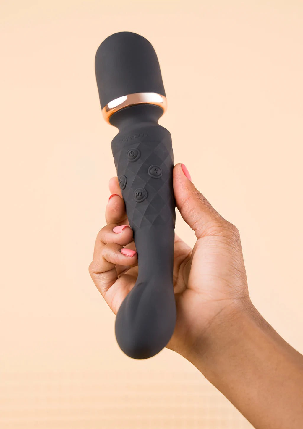 Bodywand Luxe 2-Way Wand Internal &amp; External Rechargeable Massager - Black