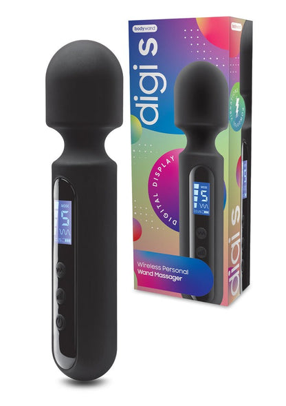 Bodywand Digi S Wireless Personal Wand Massager with Digital Display - Black