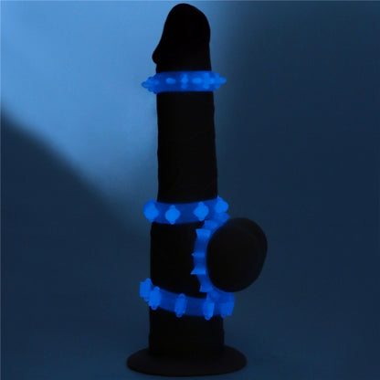 Lovetoy Products Lumino Play 4pc Cock Rings - Glow in the Dark