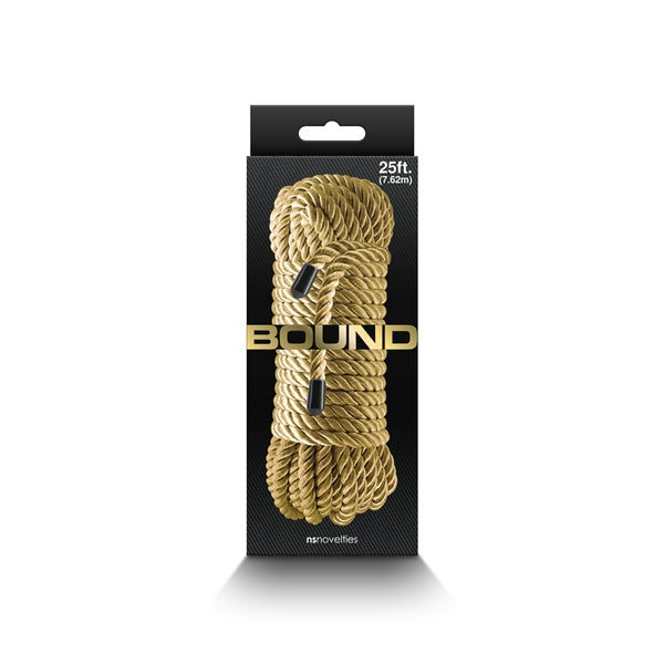 NS Novelties Bound Rope 25ft - Gold