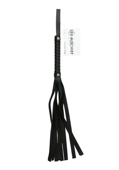 Sportsheets Sex &amp; Mischief Faux Leather Flogger - Black