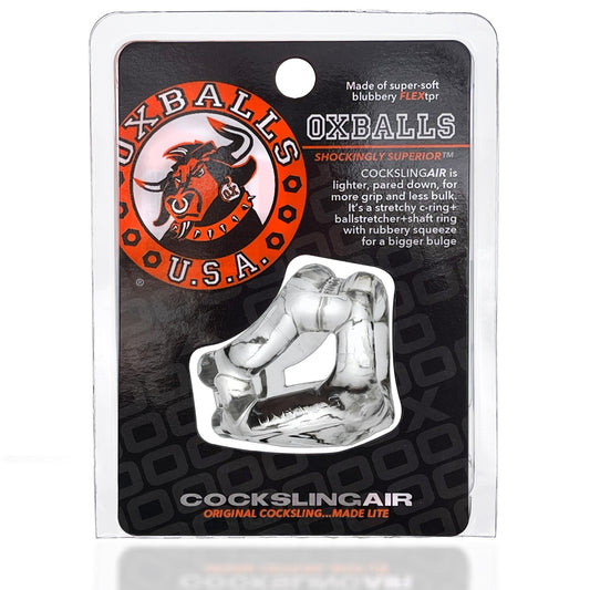 Oxballs CockSling Air Cock &amp; Ball Sling - Clear