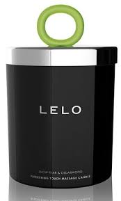 Lelo Flickering Touch Massage Candle - Snow Pear & Cedarwood