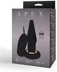 Seven Creations Apex Large Vibrating Butt Plug - Black