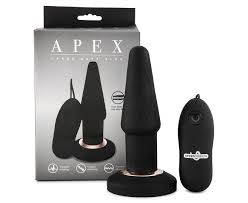 Seven Creations Apex Large Vibrating Butt Plug - Black