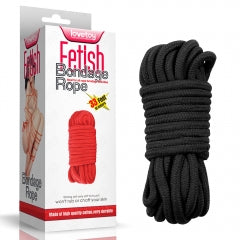 Lovetoy Products Fetish Bondage Rope 10m - Black