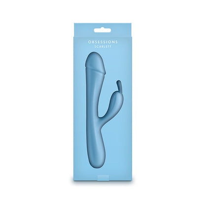 NS Novelties Scarlett Rechargeable Rabbit Vibe - Light Blue