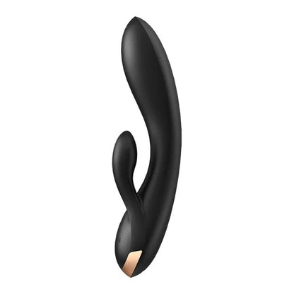 Satisfyer Rechargeable Double Flex Rabbit Vibrator with App Control - Black