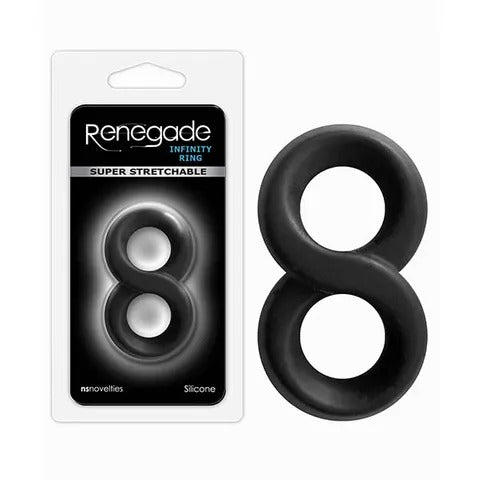 NS Novelties Renegade Infinity Cock Ring - Black