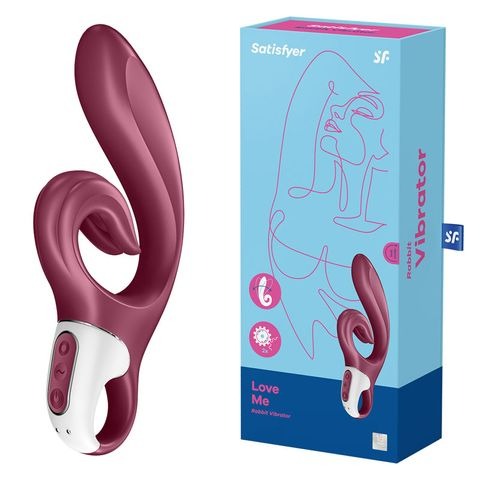 Satisfyer Love Me Rechargeable Rabbit Vibrator - Red