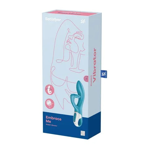 Satisfyer Rechargeable Embrace Me Rabbit Vibrator - Turquoise