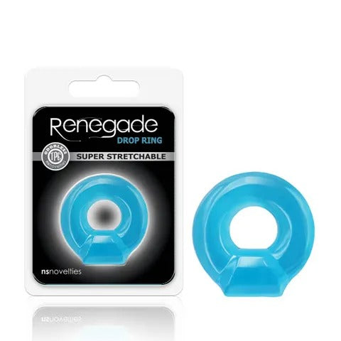 NS Novelties Renegade Drop Cock Ring - Blue