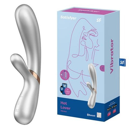 Satisfyer Hot Lover Rechargeable Rabbit Vibrator with App Control - Silver