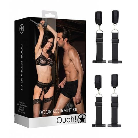 Shots Toys Ouch! Door Restraint Set - Black