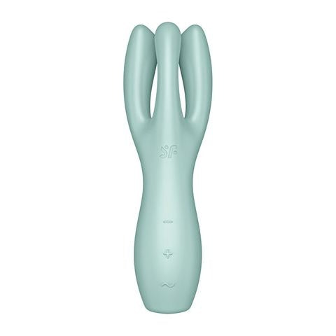 Satisfyer Threesome 3 Rechargeable Vibrator - Mint