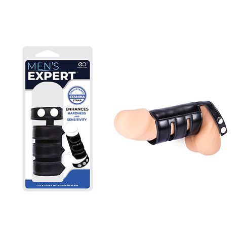 Excellent Power Men's Expert Cock Strap with Sheath Plain