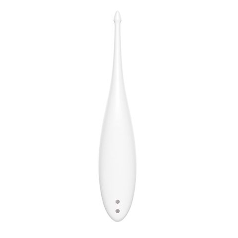 Satisfyer Twirling Fun Rechargeable Tip Vibrator - White