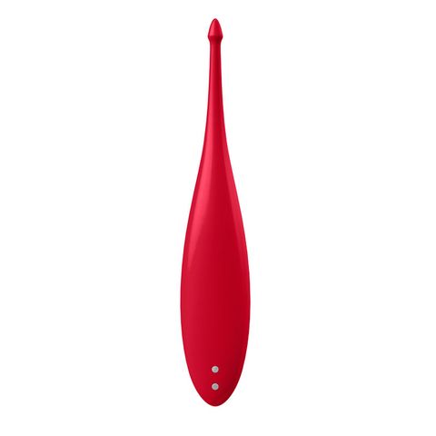 Satisfyer Twirling Fun Rechargeable Tip Vibrator - Red