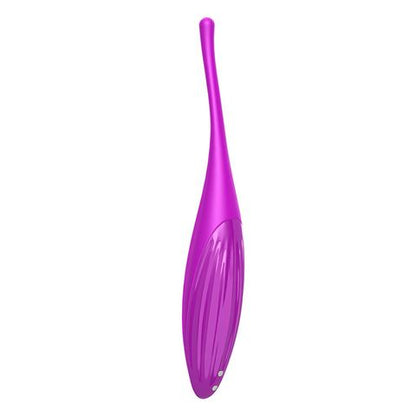 Satisfyer Twirling Joy Rechargeable Tip Vibrator with App Control - Fushia