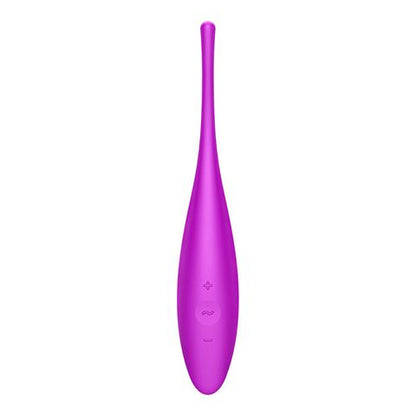 Satisfyer Twirling Joy Rechargeable Tip Vibrator with App Control - Fushia