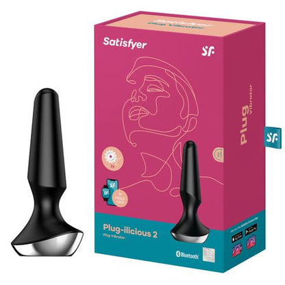 Satisfyer Plug-ilicious 2 Anal Plug Vibrator with App Control - Black