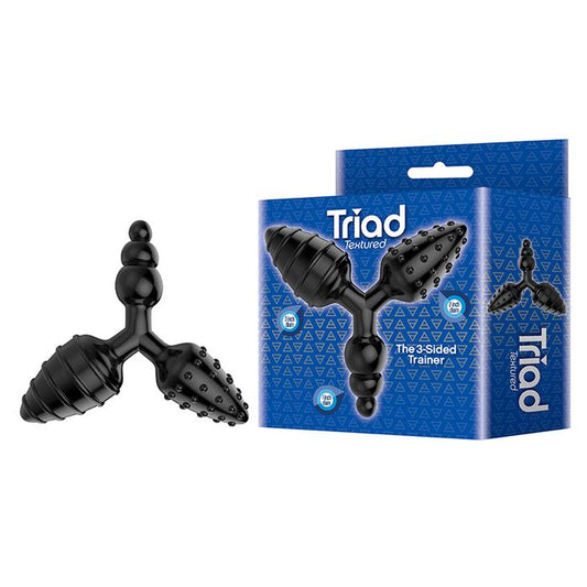 Icon Brands The 9's Triad 3-Way Buttplug - Textured