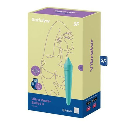 Satisfyer Ultra Power Bullet 8 Vibrator with App Control - Turquoise