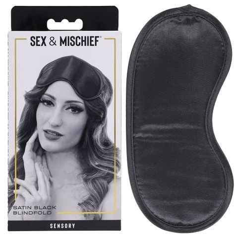 Sportsheets Sex & Mischief Satin Black Blindfold