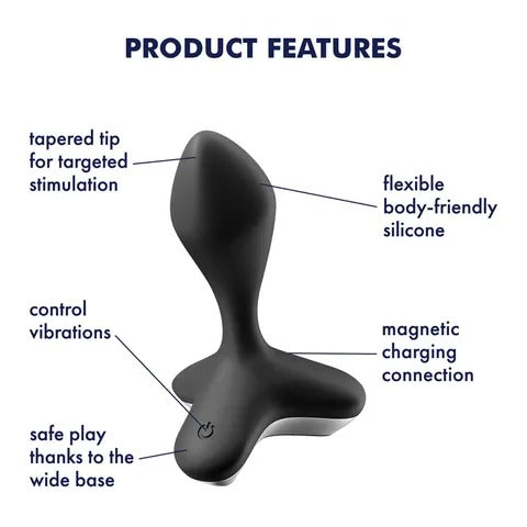 Satisfyer Game Changer Rechargeable Vibrating Plug - Black