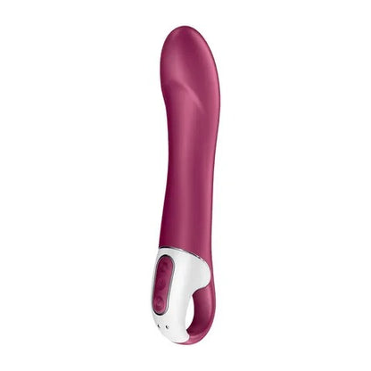 Satisfyer Big Heat Rechargeable Heated Vibrator with App Control - Berry