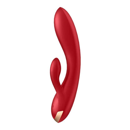 Satisfyer Rechargeable Double Flex Rabbit Vibrator with App Control - Red