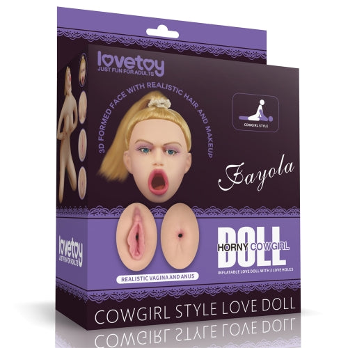 Lovetoy Products Horny Cowgirl Style Love Doll - Fayola